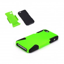 New Walleva Green Shock Resistant Case For iPhone 5/5S - Mesh Style